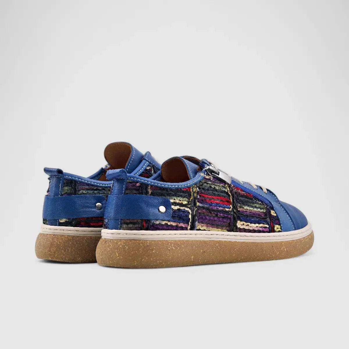Dimato Leather Casual Sneaker Blue 003.1545 - Image 3