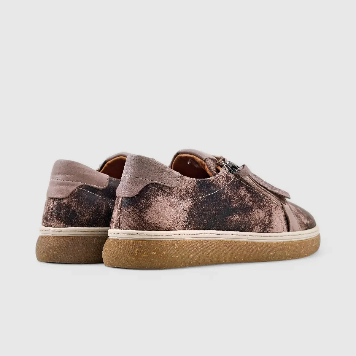 Dimato Leather Casual Sneaker Brown 003.1800 - Image 3