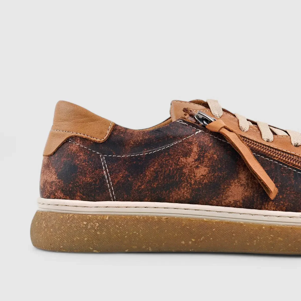 Dimato Leather Casual Sneaker Tan 003.1800 - Image 5