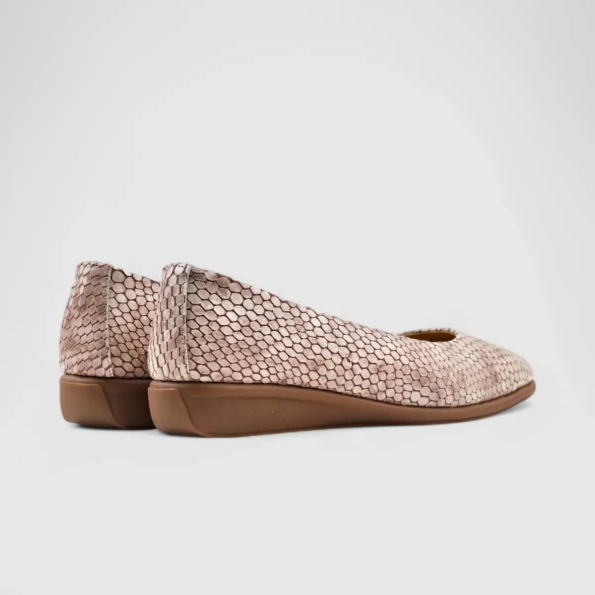 Dimato Leather Comfort Wedge Beige 056.2220 - Image 3