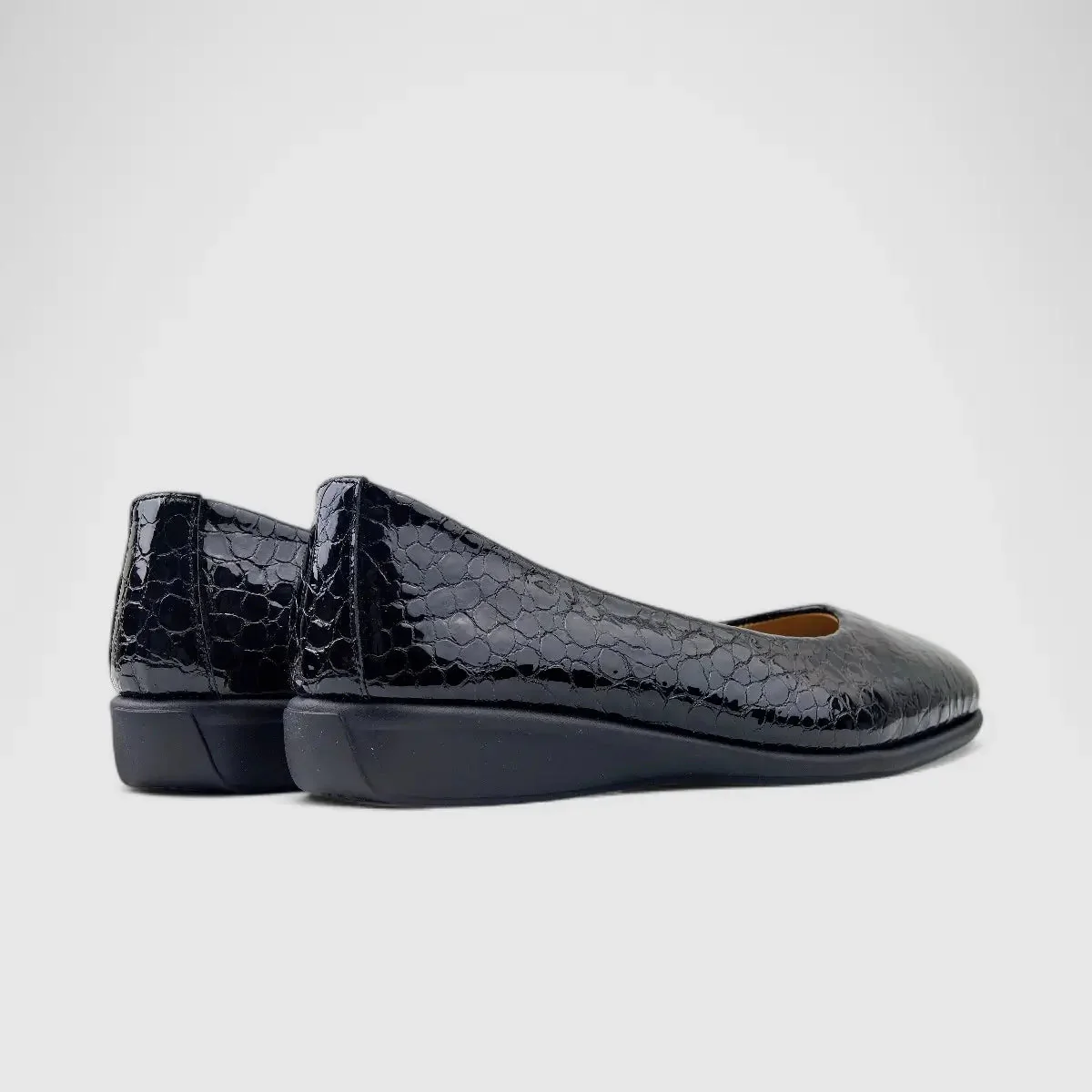 Dimato Leather Comfort Wedge Black 056.2220 - Image 3