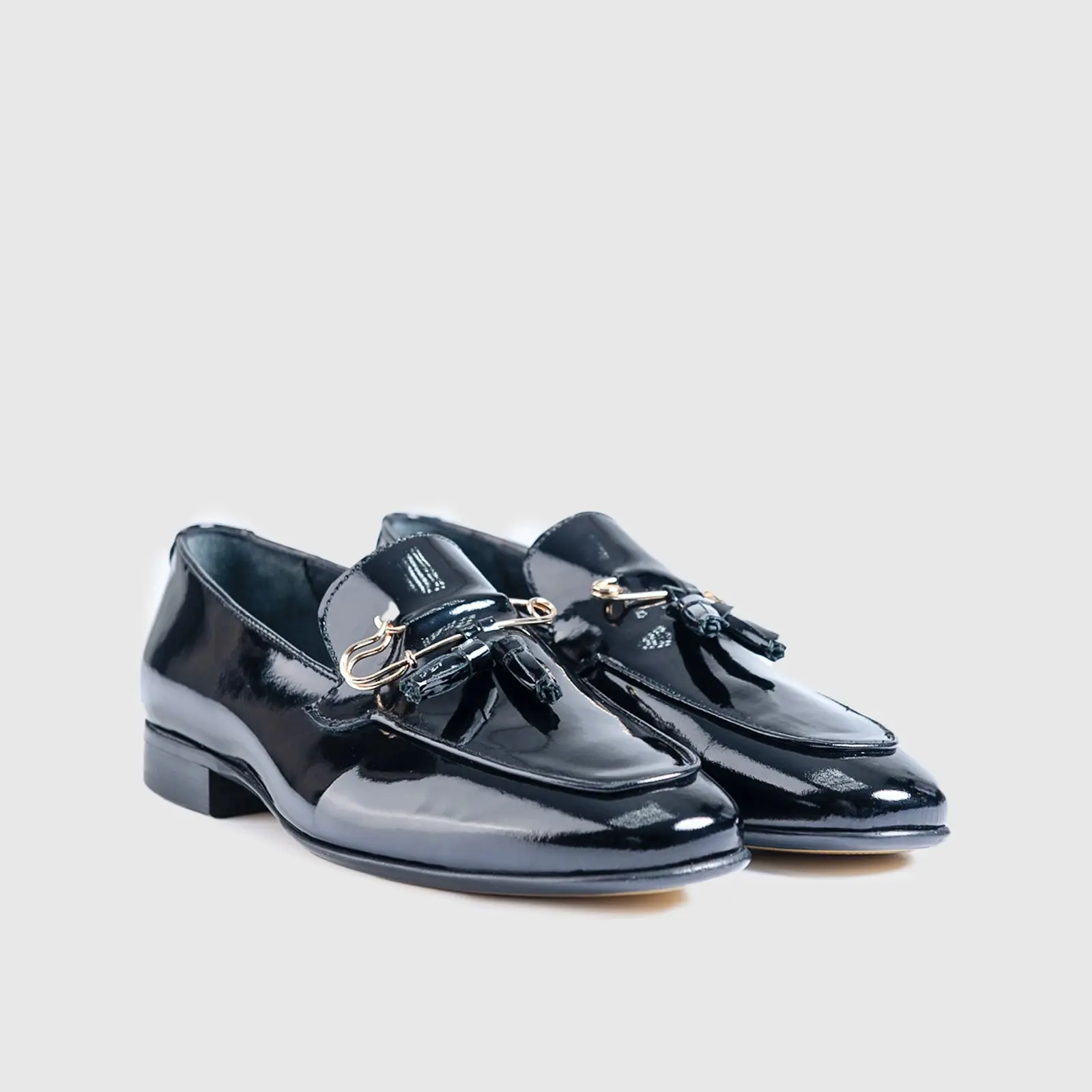 Dress Loafers 8525 Black Patent BC47 - Image 5