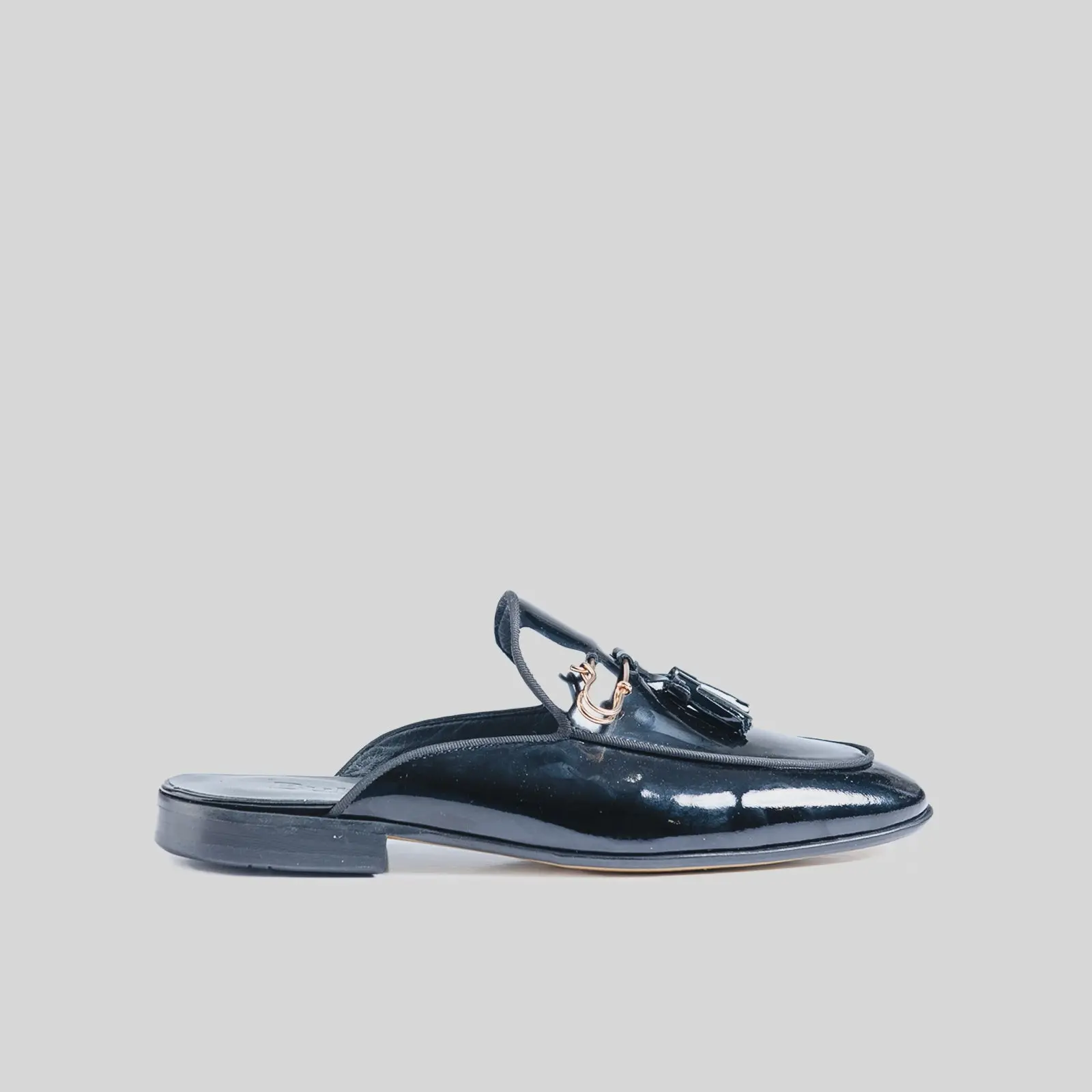Dress Open Back Mules 464 Black Patent BC38