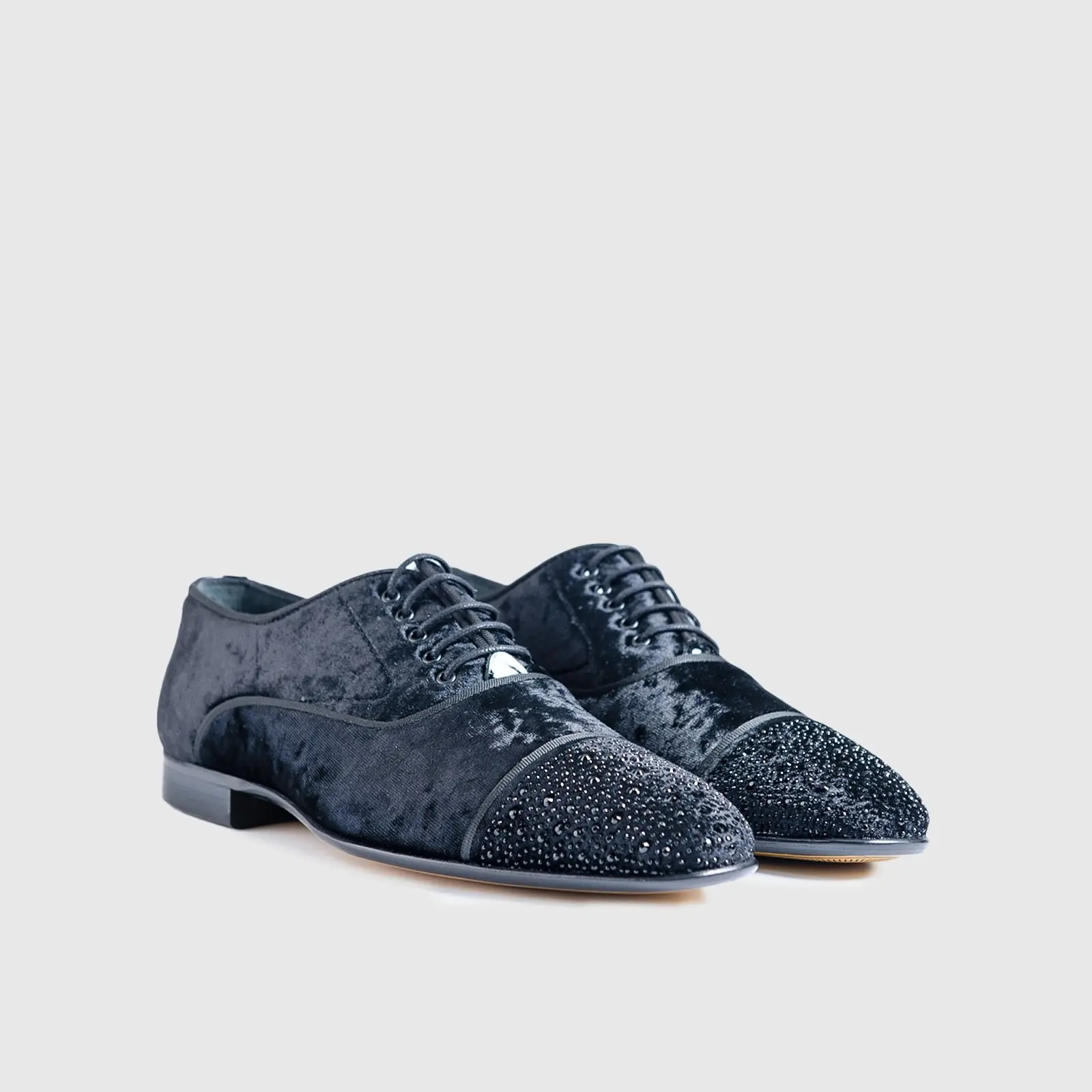 Dress Oxfords 22958 Black Velvet BC48 - Image 2