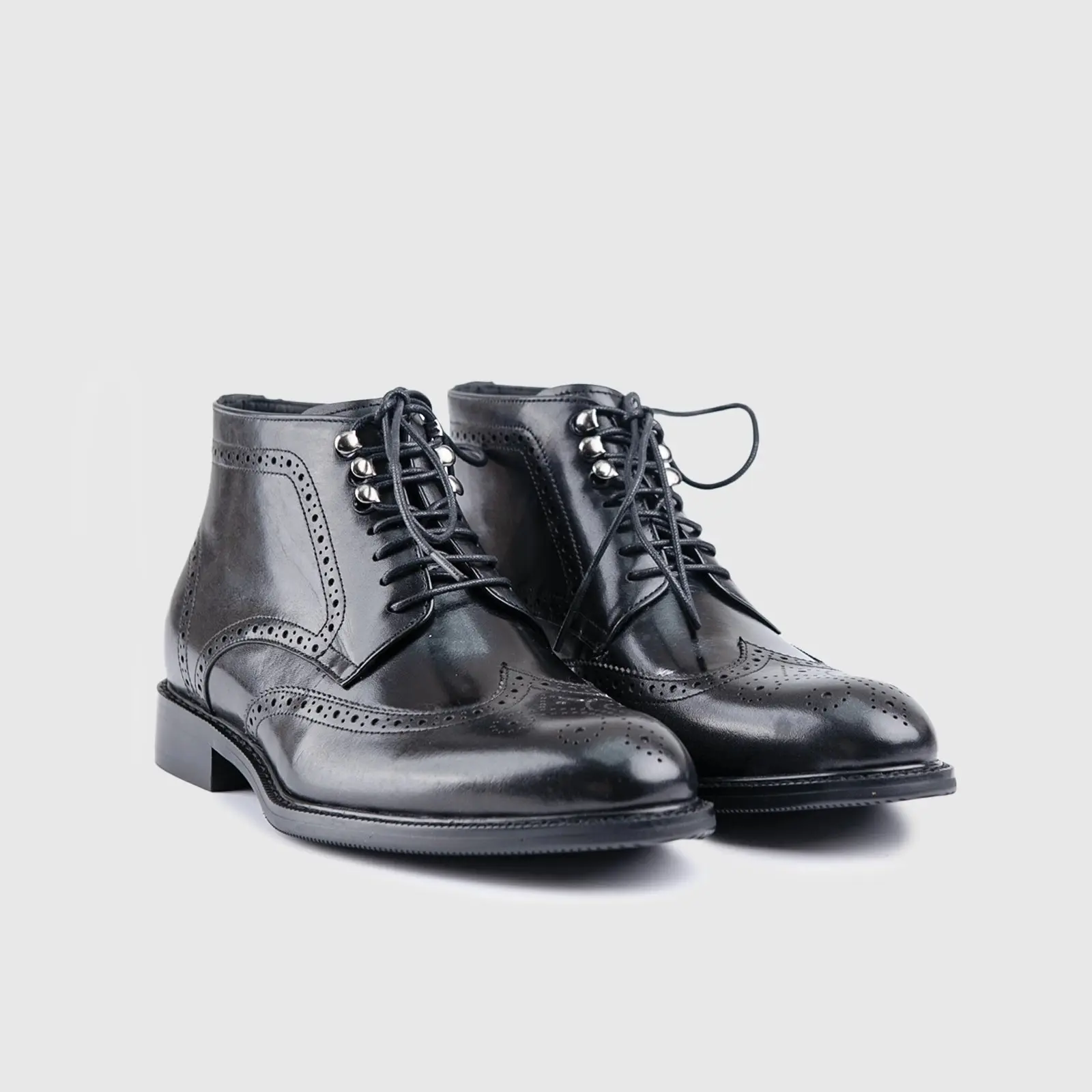 Dress Oxfords Boots Black EL002 - Image 2