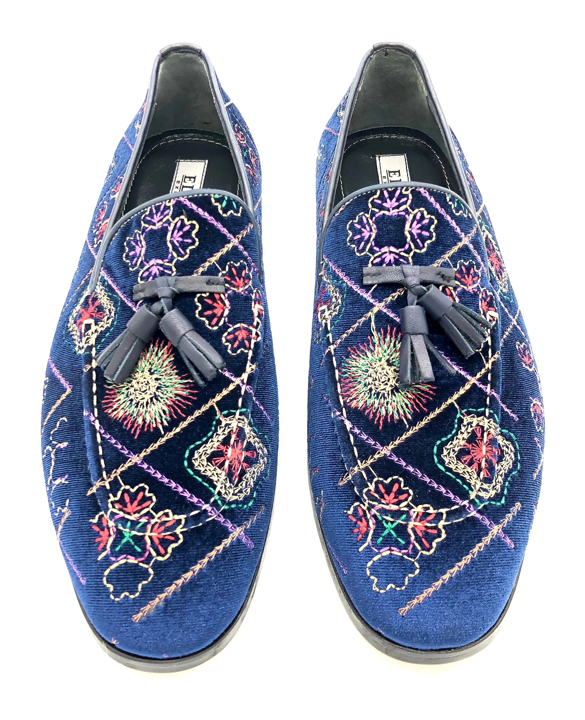 Statement Slip-On Loafers - ELI39 Navy - Image 5