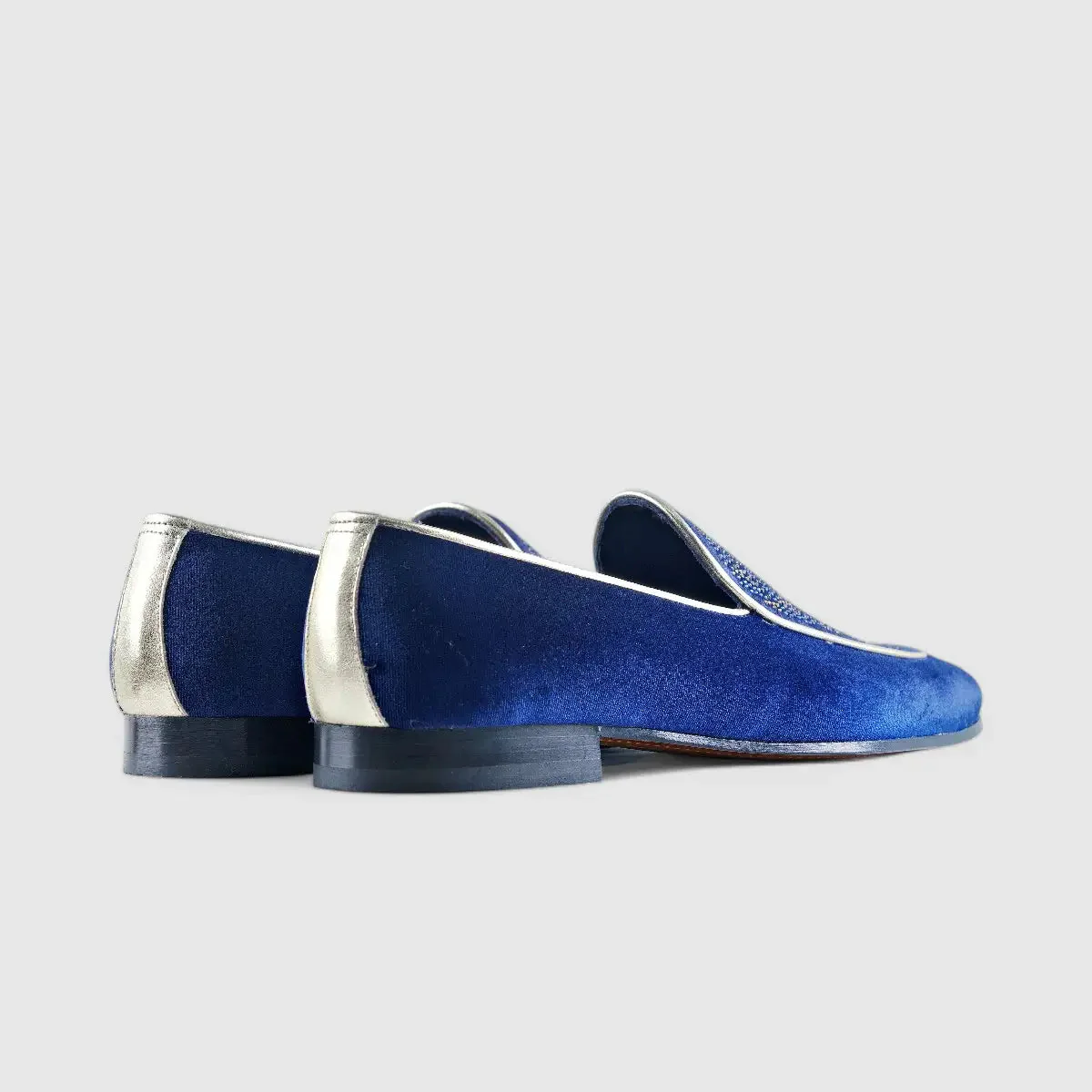 Elitto Bling Dress Loafers 7342 Navy - Image 3