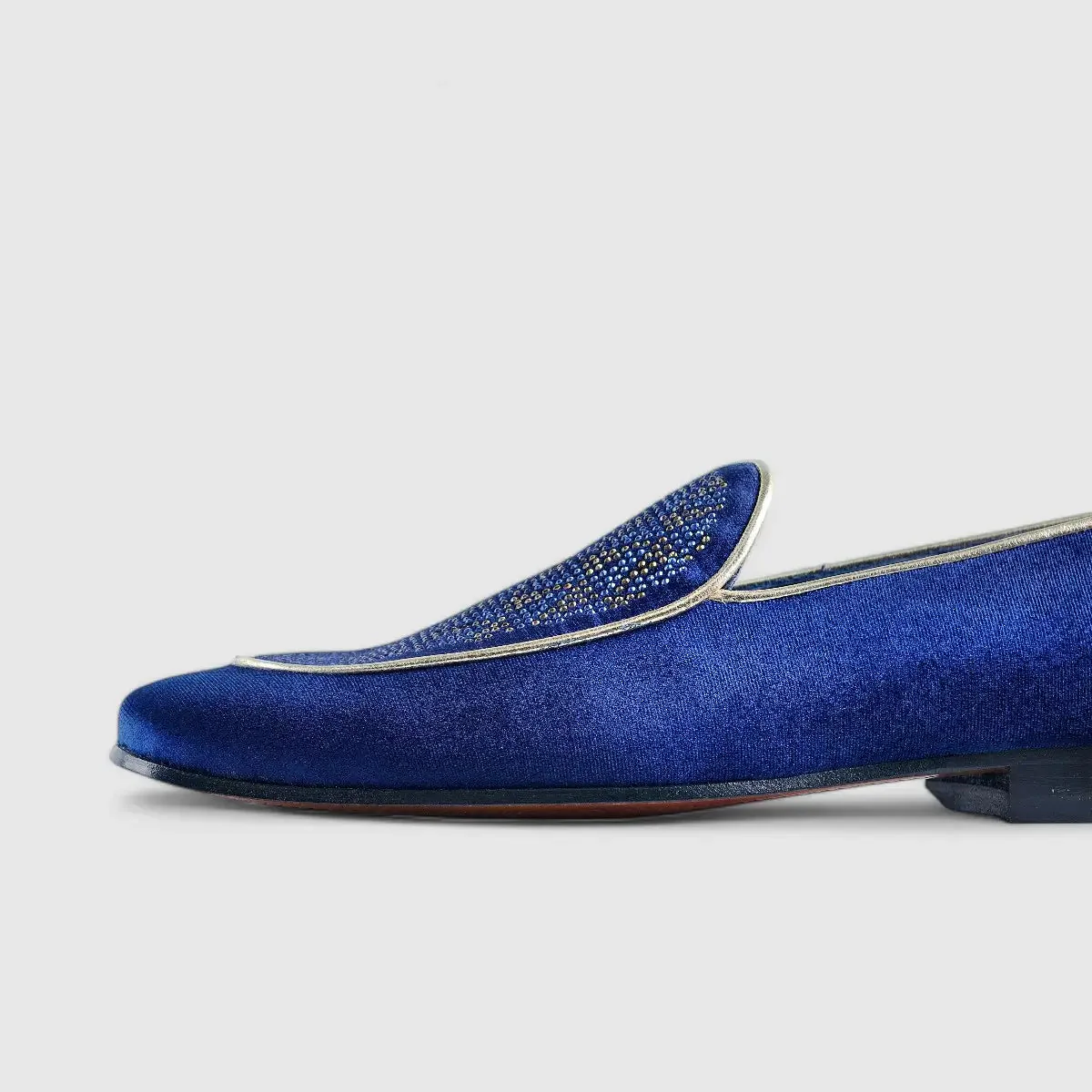 Elitto Bling Dress Loafers 7342 Navy - Image 5
