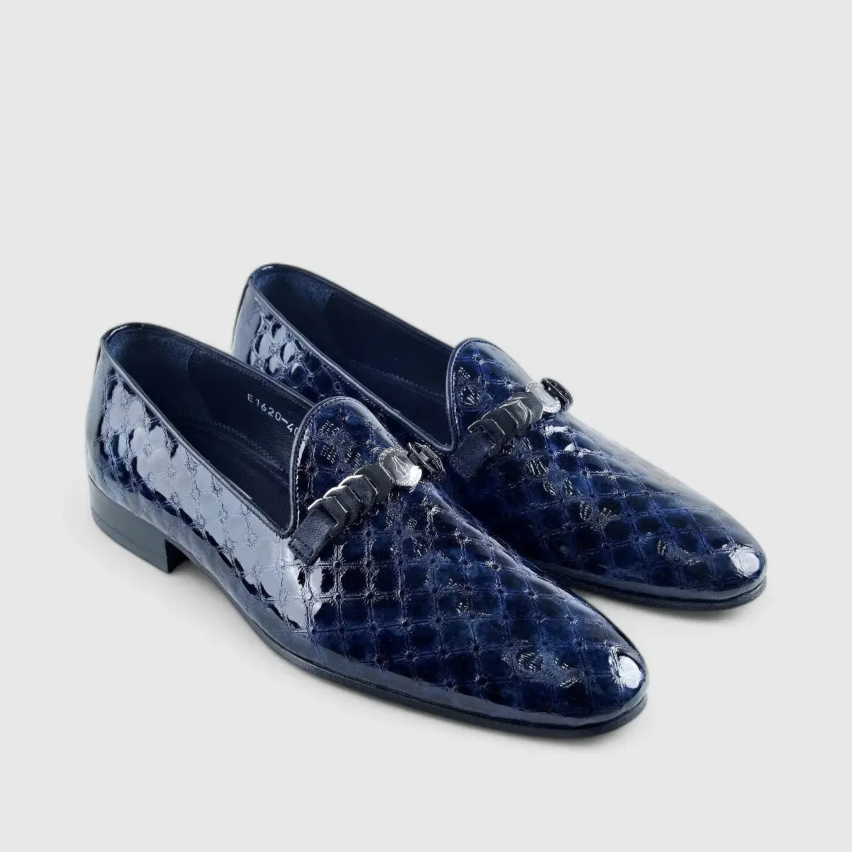 Elitto Dress Loafers Navy 11620 - Image 2