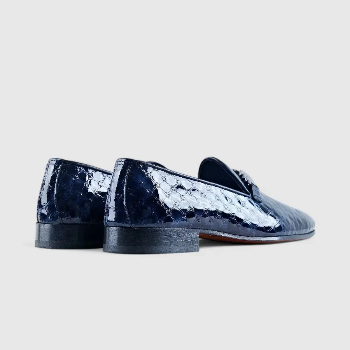 Elitto Dress Loafers Navy 11620 - Image 3