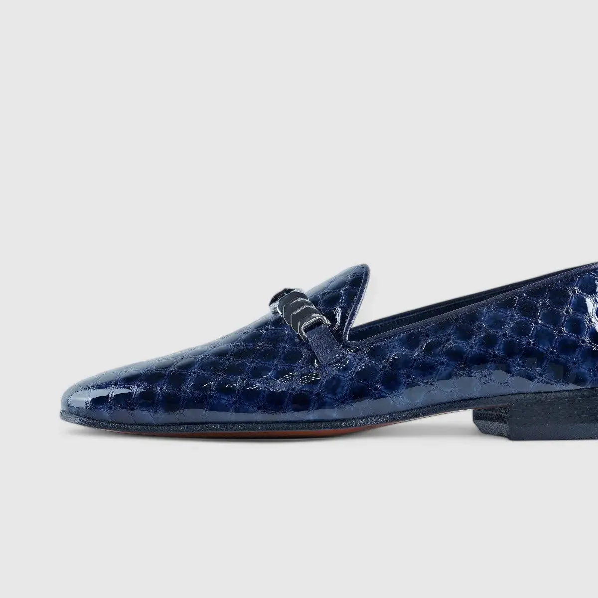 Elitto Dress Loafers Navy 11620 - Image 5