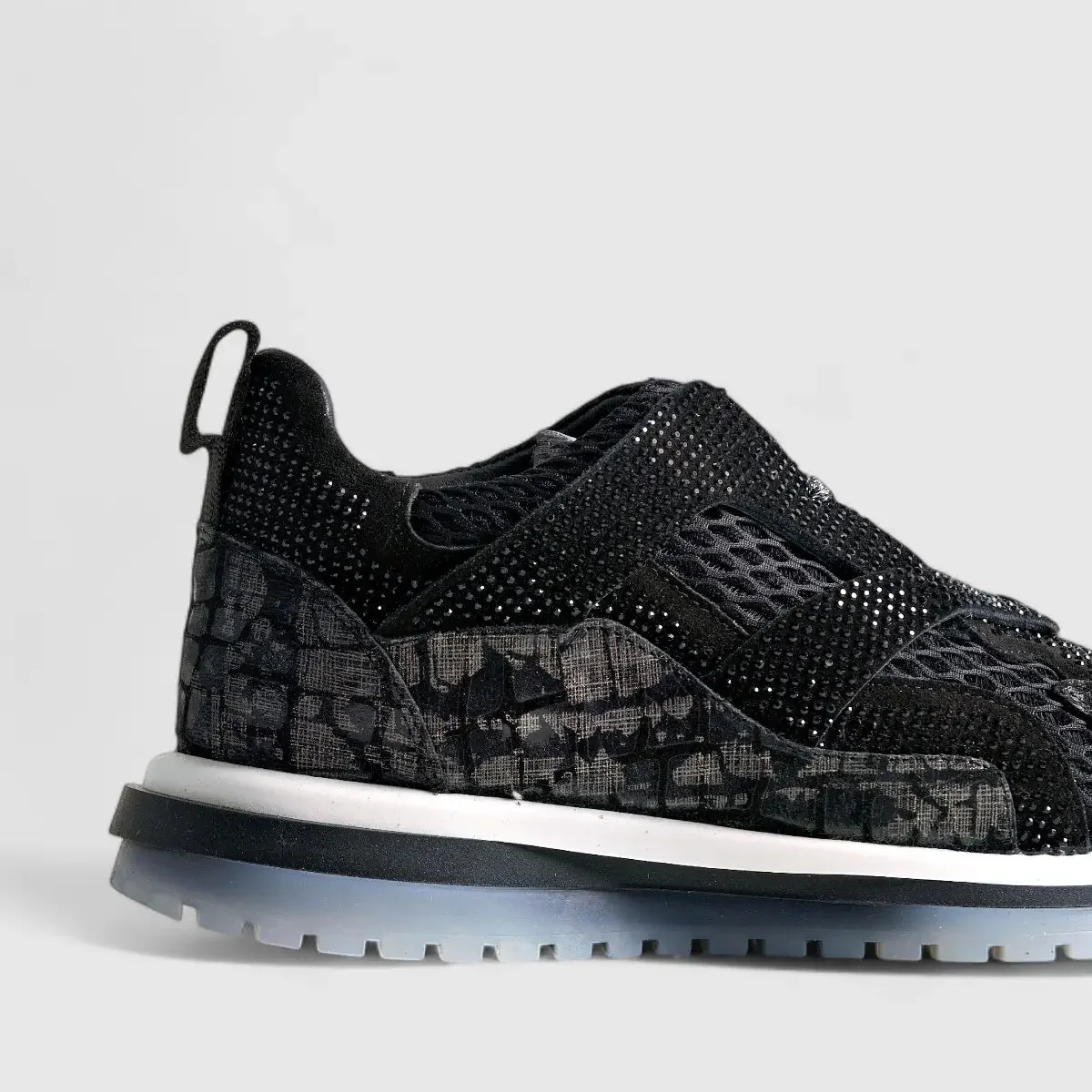 Eternal Ladies Leather Sneaker Black 1703242 - Image 5