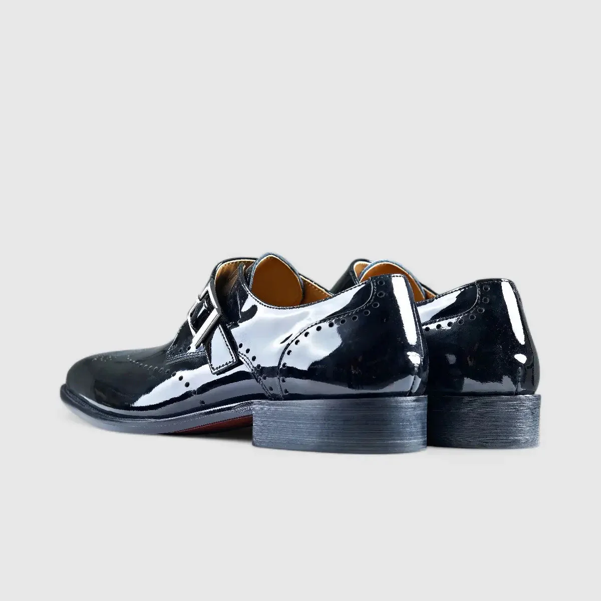 Fabino Dress Single Monk Strap Black M3220051 - Image 3