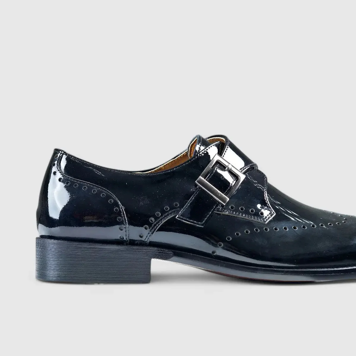 Fabino Dress Single Monk Strap Black M3220051 - Image 5