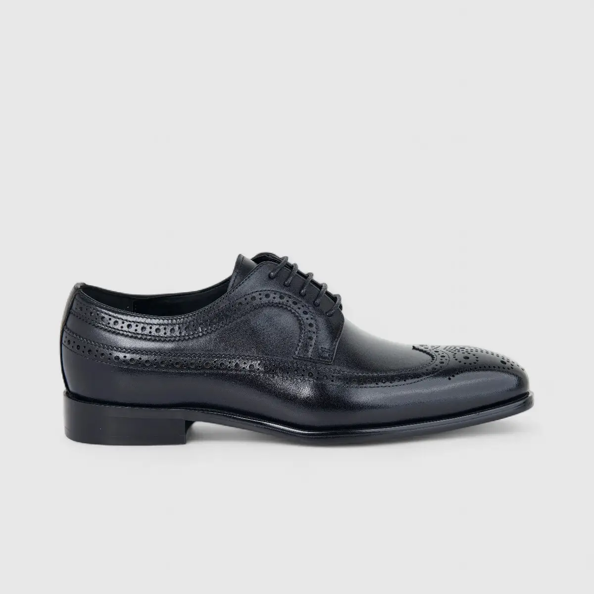 Fabino Men's (UK5 TO UK12) Leather Lace Up Brogue M3220174 Black FB14
