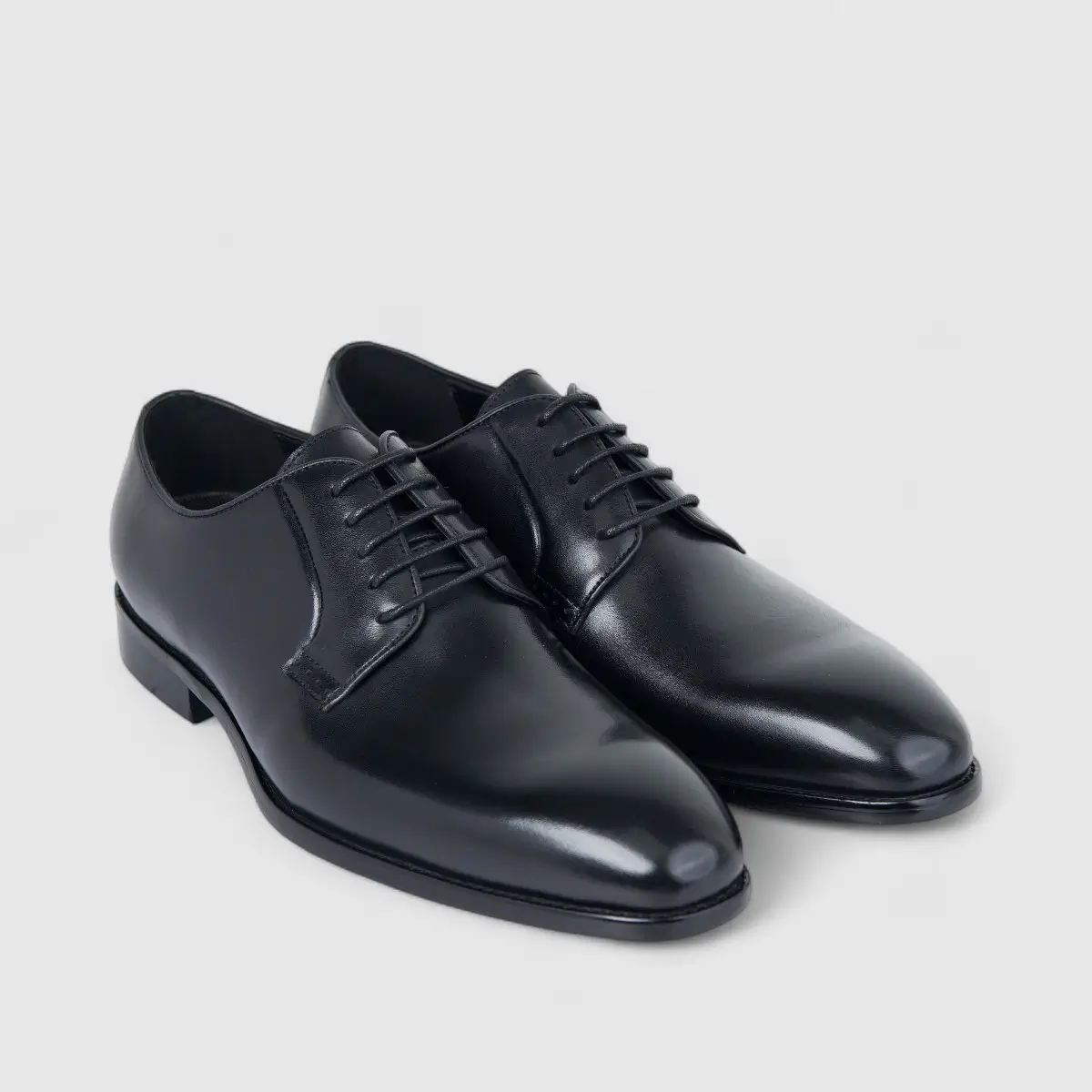 Fabino Men's (UK5 TO UK12) Leather Lace Up M3220162 Black FB10 - Image 2
