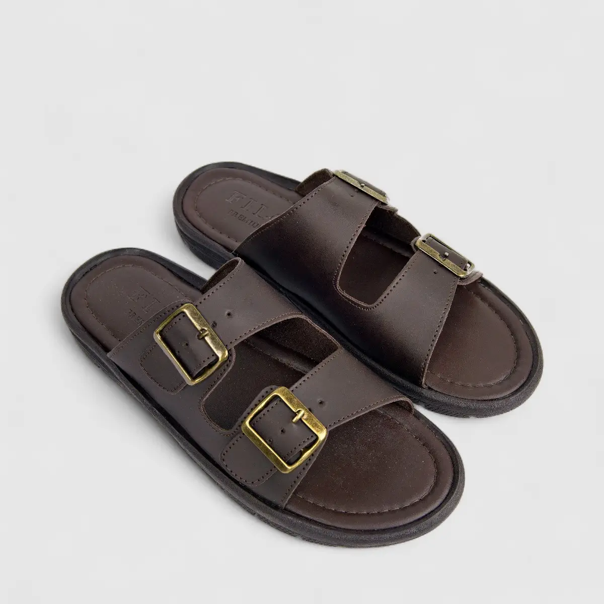 Filo Men's Casual Push In Sandal Trey 006 Chocolate NM4 - Image 2