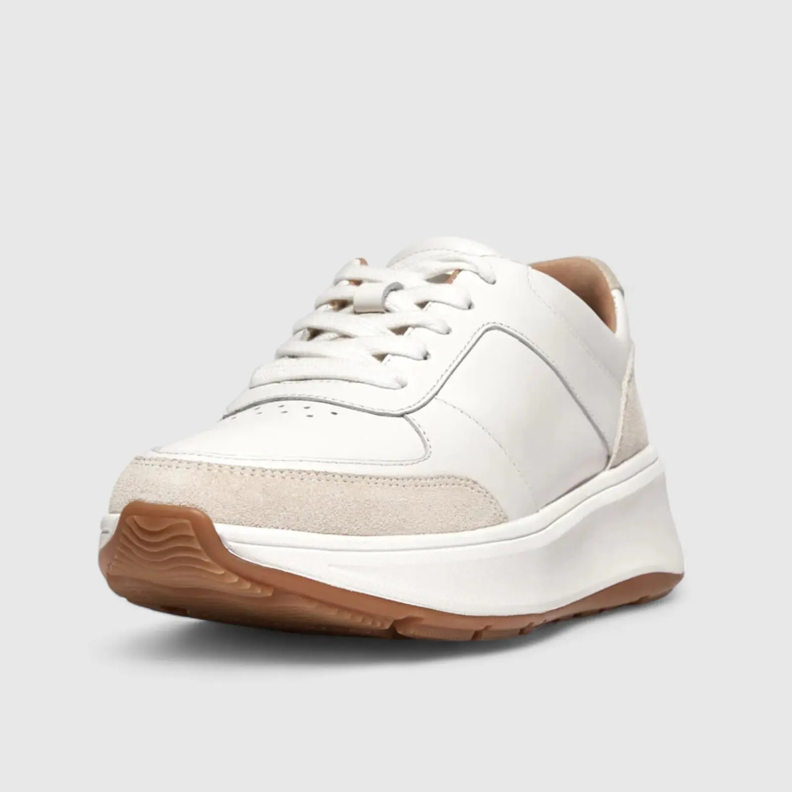 Fit Flops F-Mode Flatform Sneaker White IK8-646 - Image 2