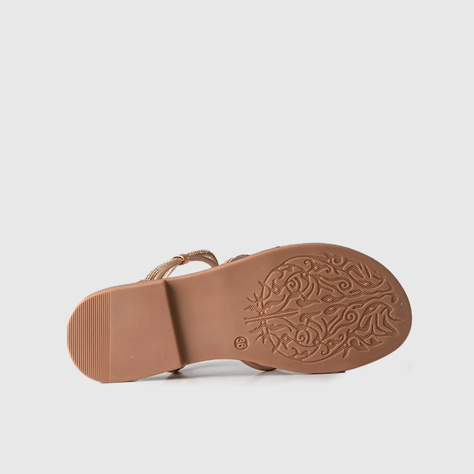 Flat Dress Sandal 01617 Gold - Image 4