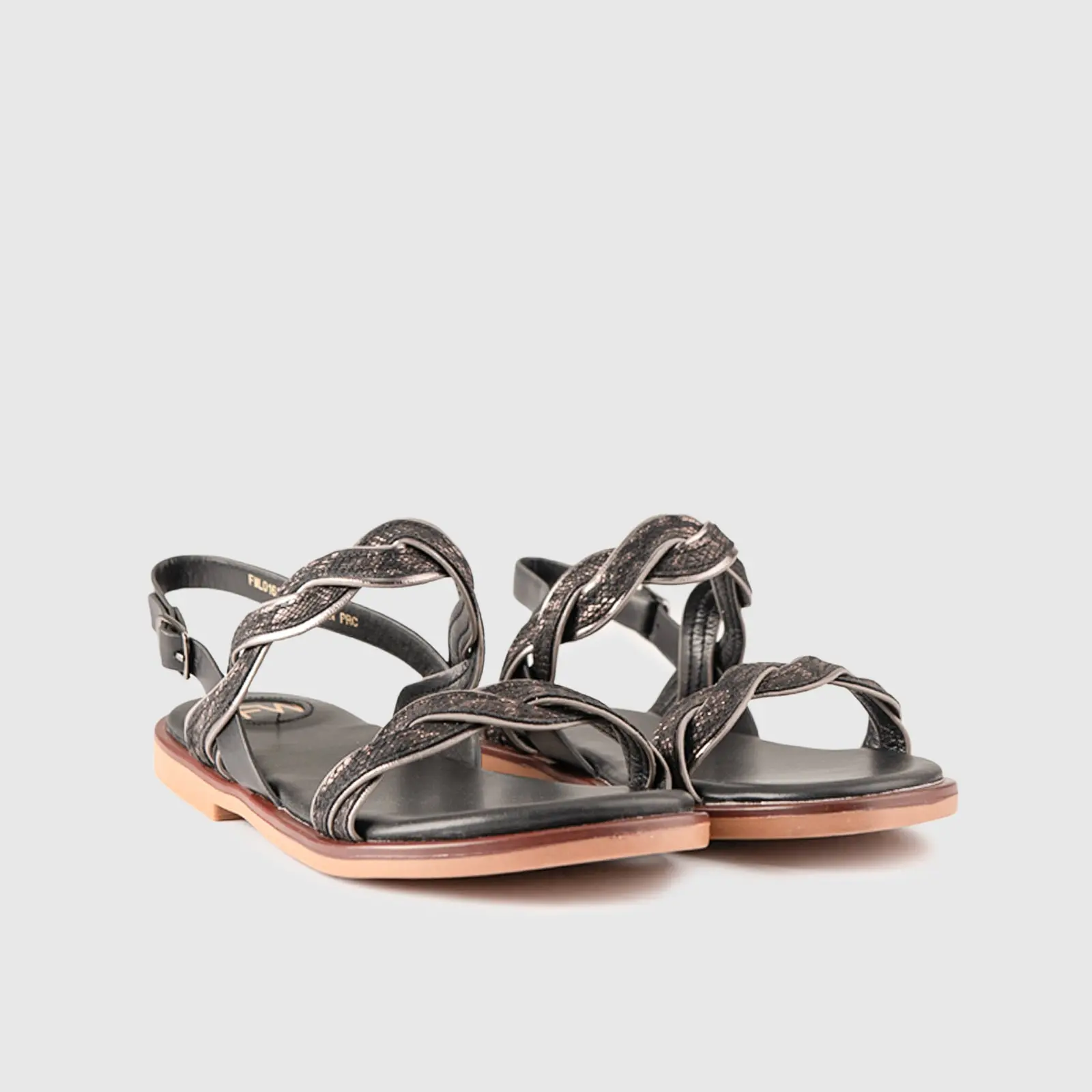 Flat Sandal 01615 Black - Image 2