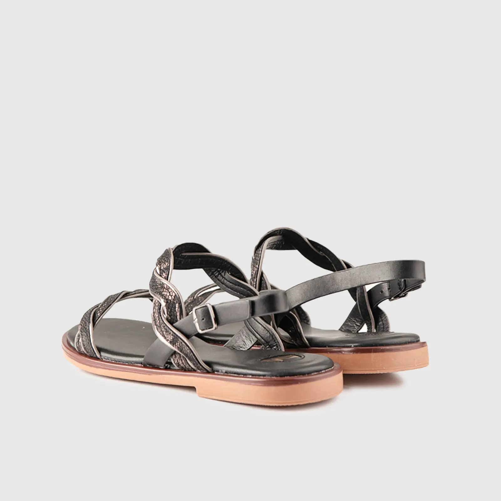 Flat Sandal 01615 Black - Image 3
