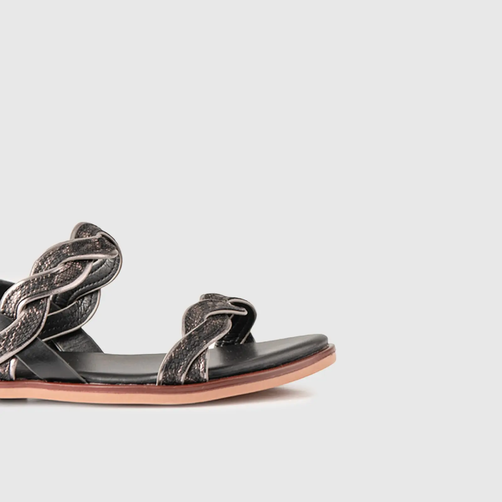 Flat Sandal 01615 Black - Image 5