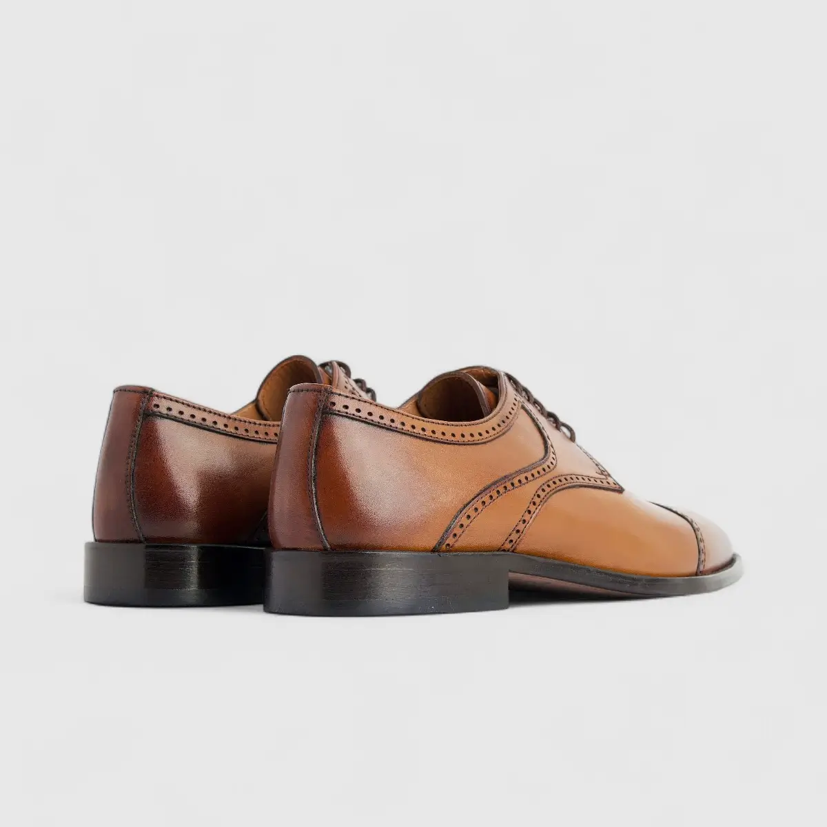 Florsheim Imperial Men's Derby Lace Up Punched Toe Cap Biga 123-19/260 Tan EL29 - Image 3