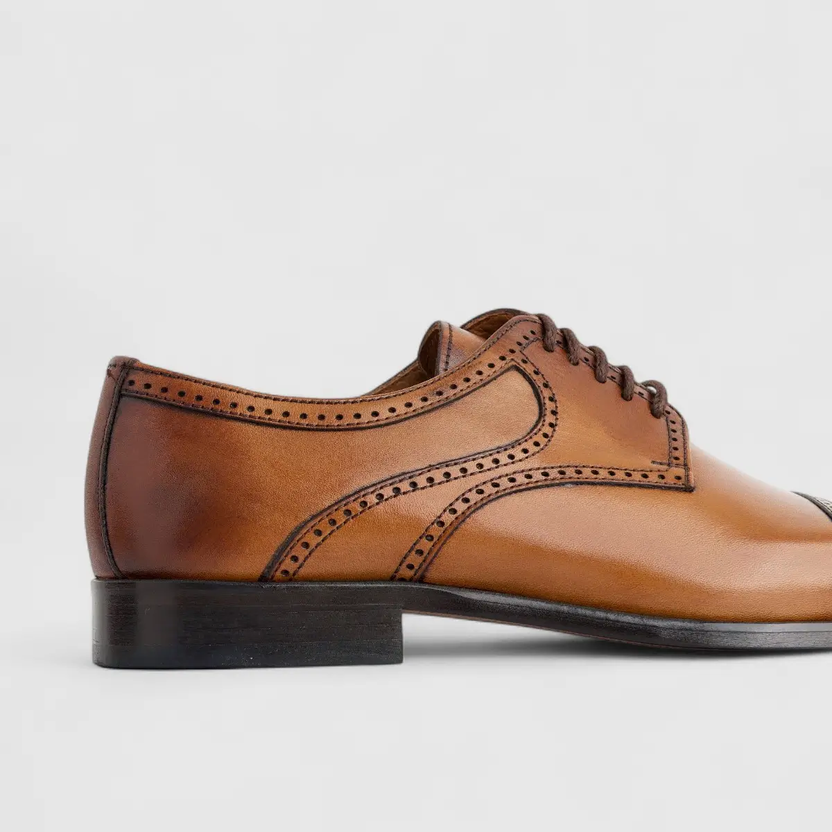 Florsheim Imperial Men's Derby Lace Up Punched Toe Cap Biga 123-19/260 Tan EL29 - Image 5