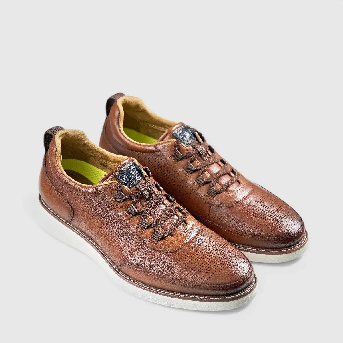 Florsheim Launch Elastic Lace Slip On Cognac 14446 FT26 - Image 2