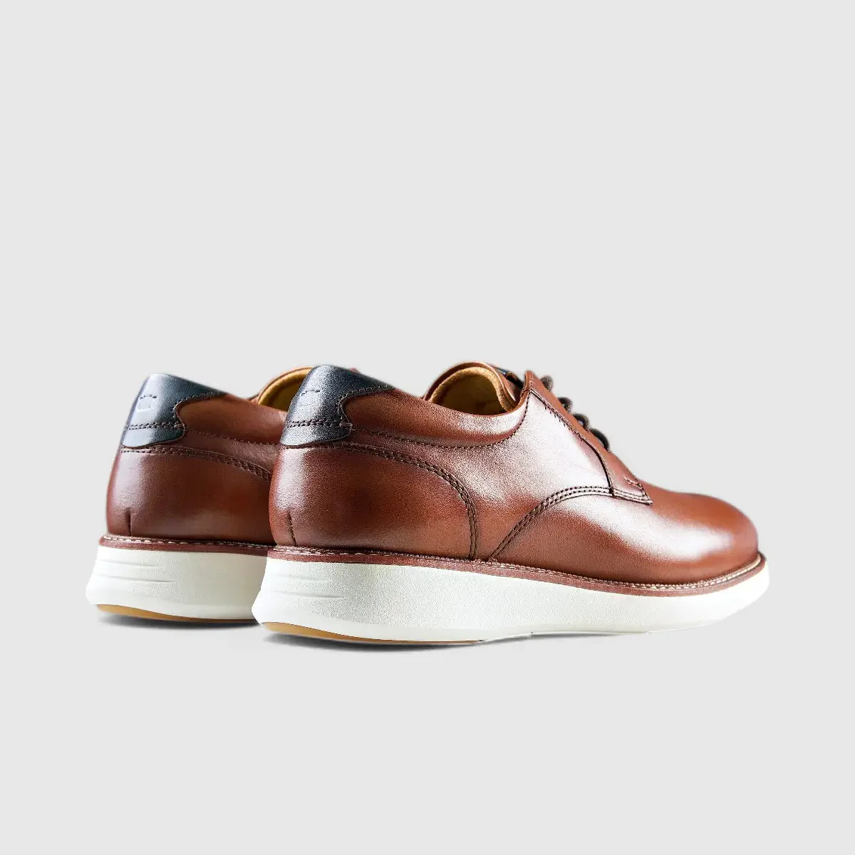 Florsheim Launch Plain Toe Lace Up Cognac 14440 FT29 - Image 3