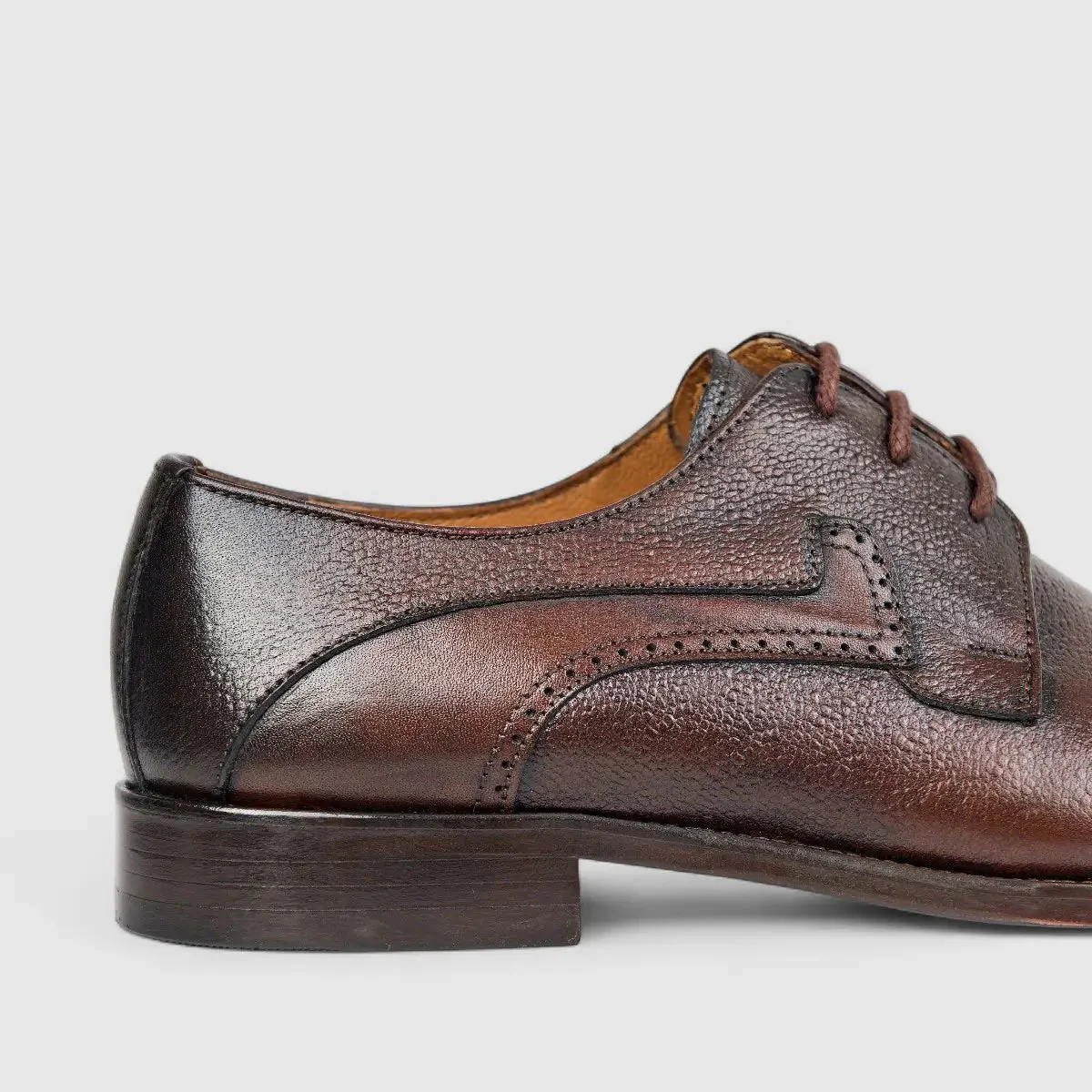 Florsheim Imperial Men's Derby Lace Up Toe Cap Izmit 1-397/216 Chocolate EL25 - Image 5