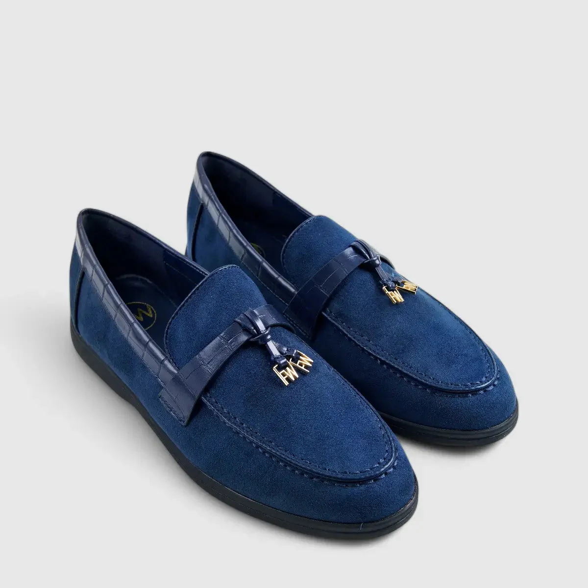 Footwork Casual Loafers Navy 01676 - Image 2