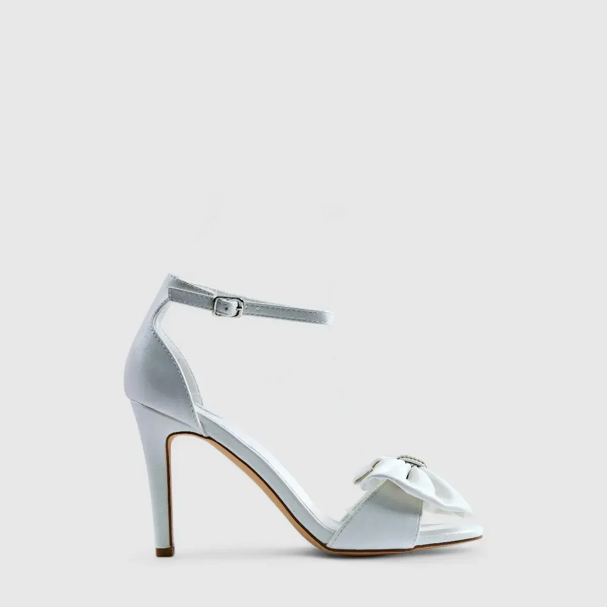 Footwork Dress Block Heel Evening Sandal White 01683