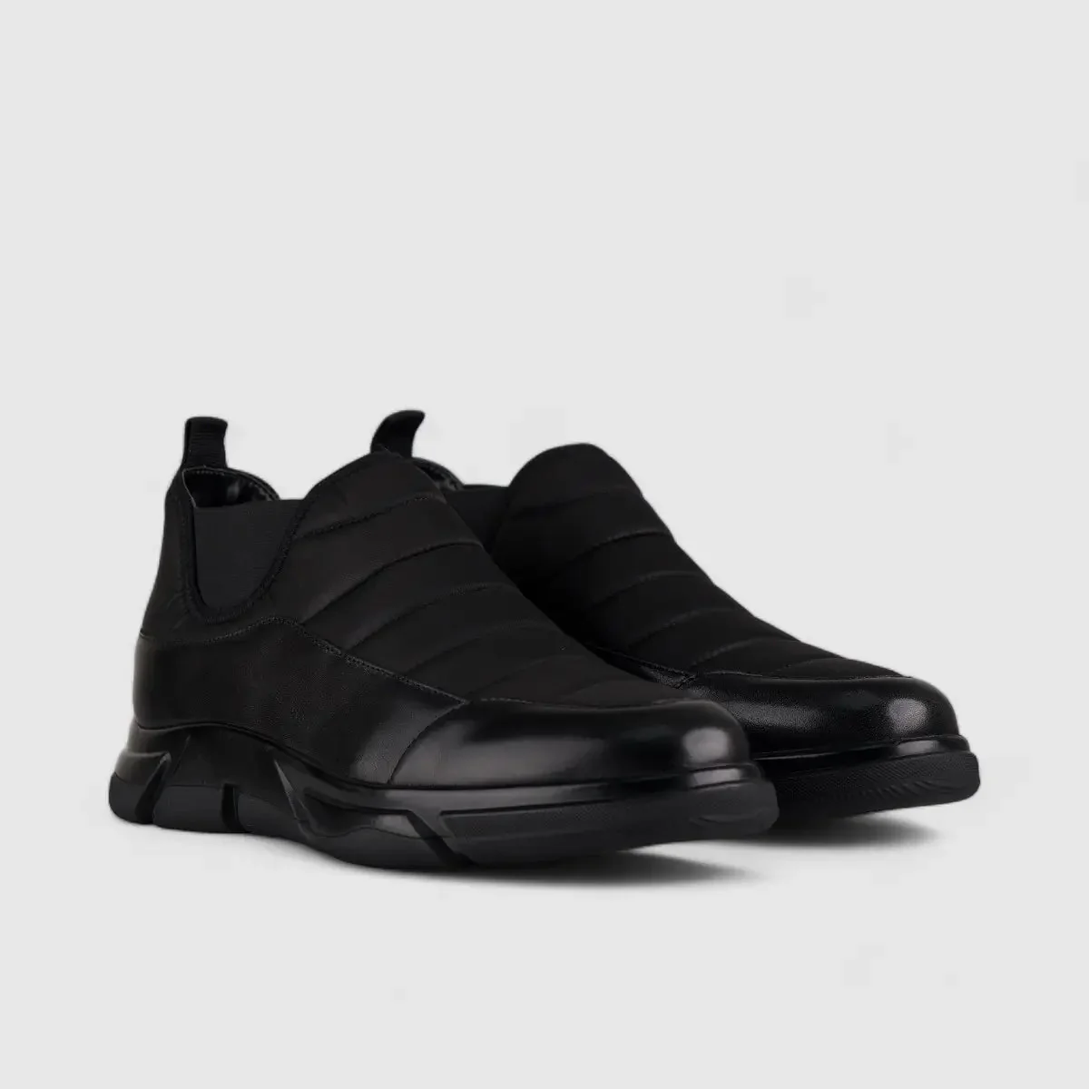 Formales Casual Sneaker Boot Black  175-C27 - Image 2