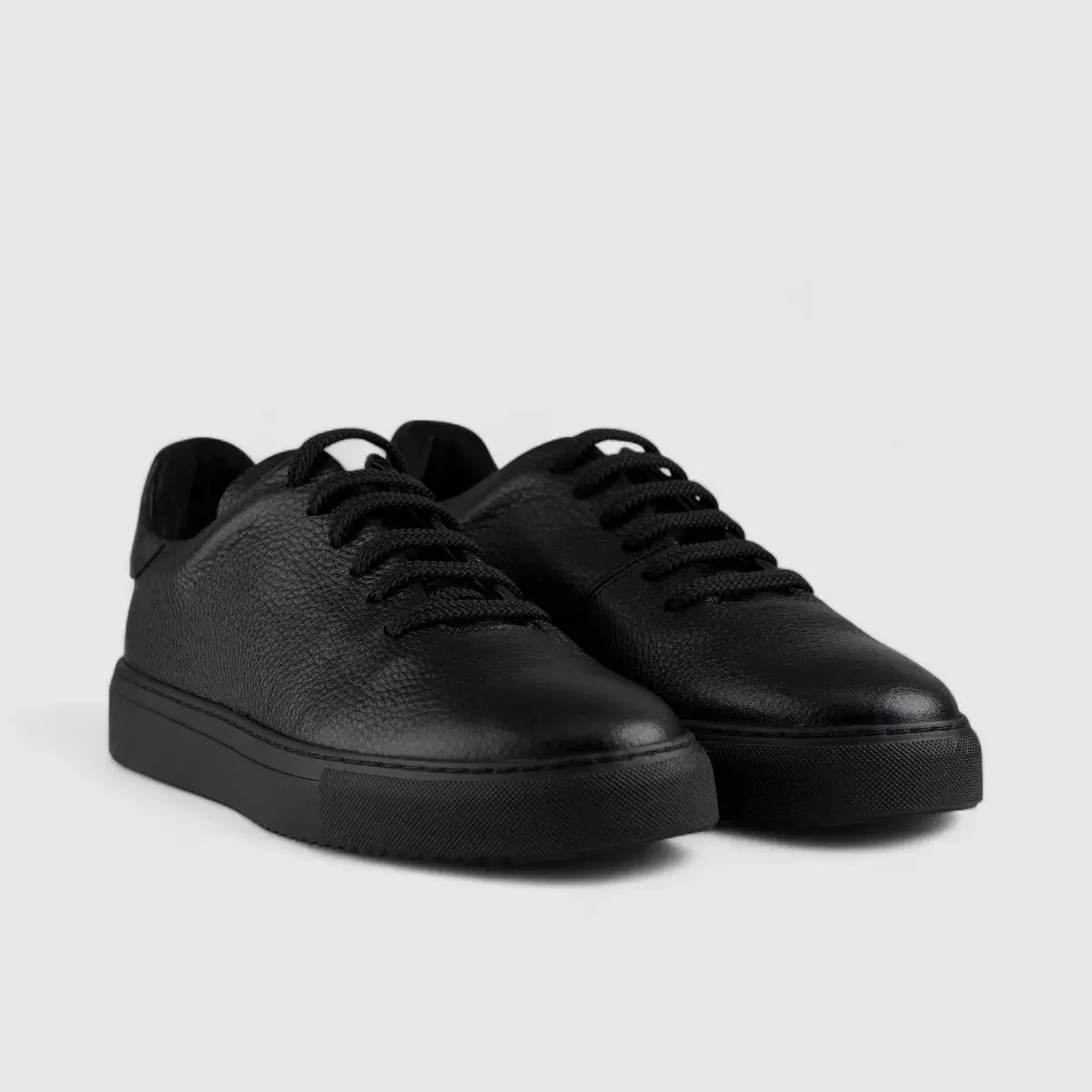 Formales Lace Up Leather Sneaker Black 4289 - Image 2