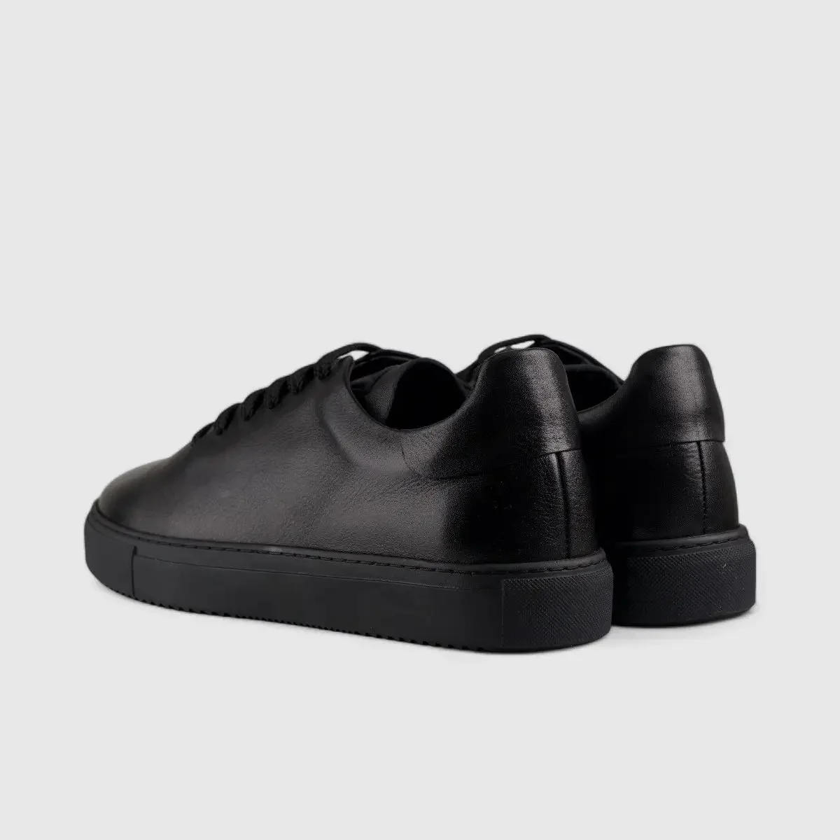 Formales Lace Up Leather Sneaker Black Tokyo 4289 - Image 3