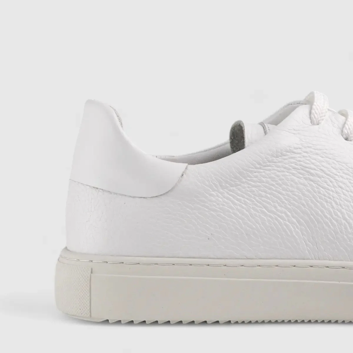 Formales Lace Up Leather Sneaker White 4289 - Image 5