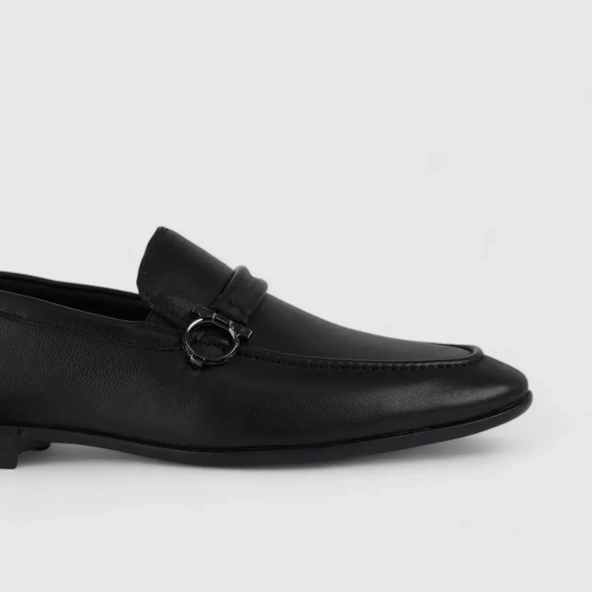 Formales Leather Loafers Black 678A-53 - Image 5