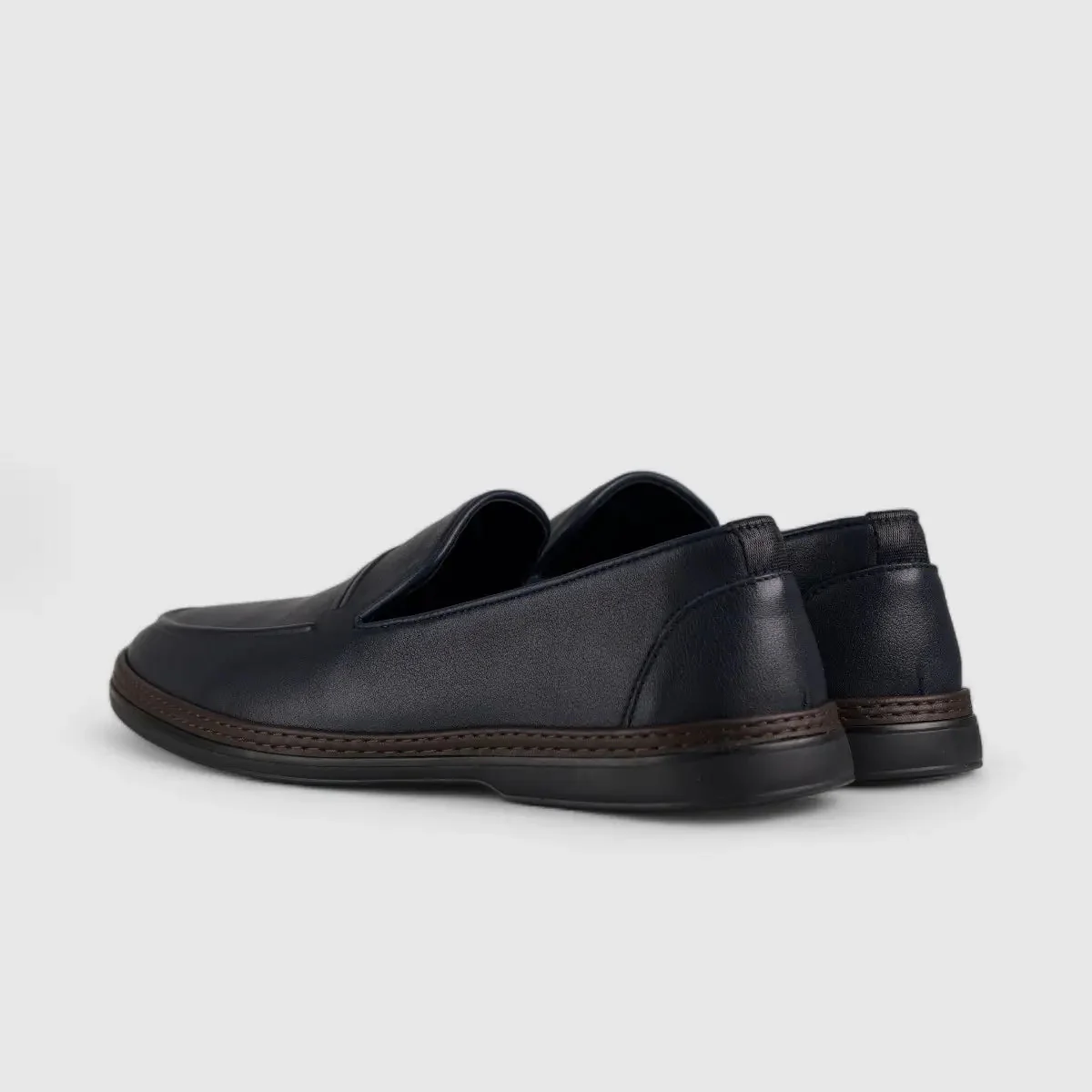 Formales Leather Loafers Navy 2173A-6 - Image 3
