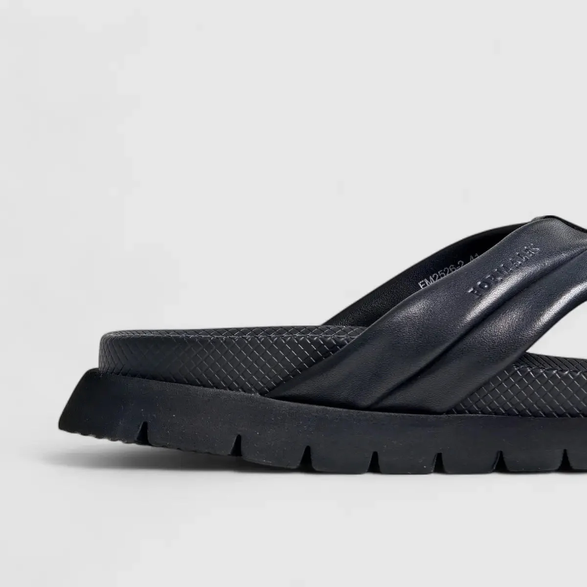 Formales Leather Sandal FM2526-2 Black FS2 - Image 5