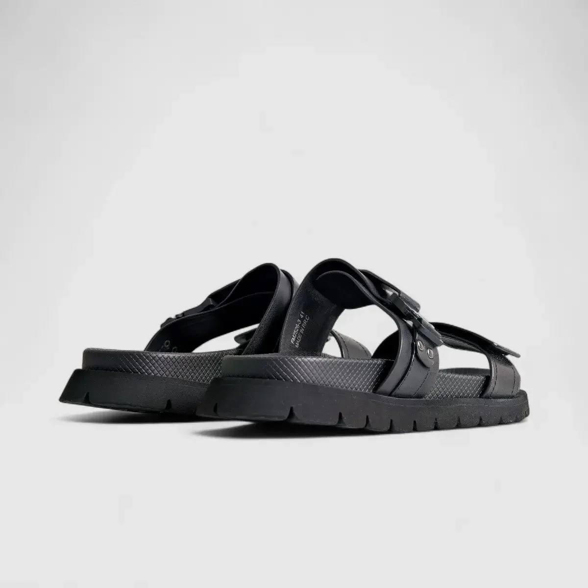 Formales Leather Sandal FM2526-3 Black FS3 - Image 3
