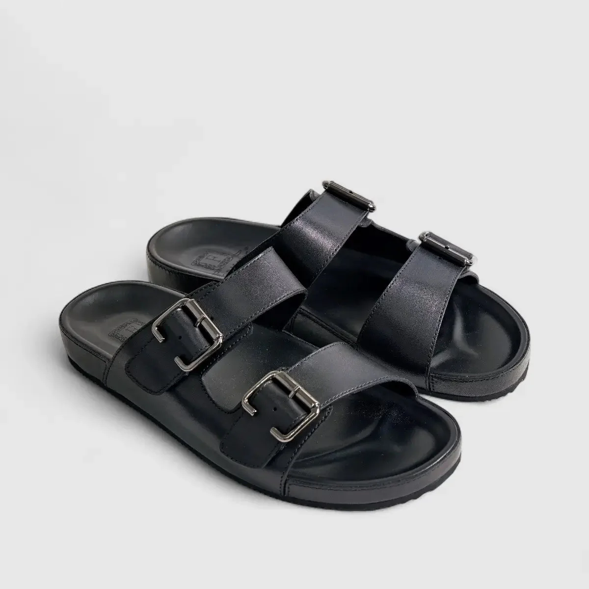 Formales Leather Sandal FM2526-5 Black FS5 - Image 2