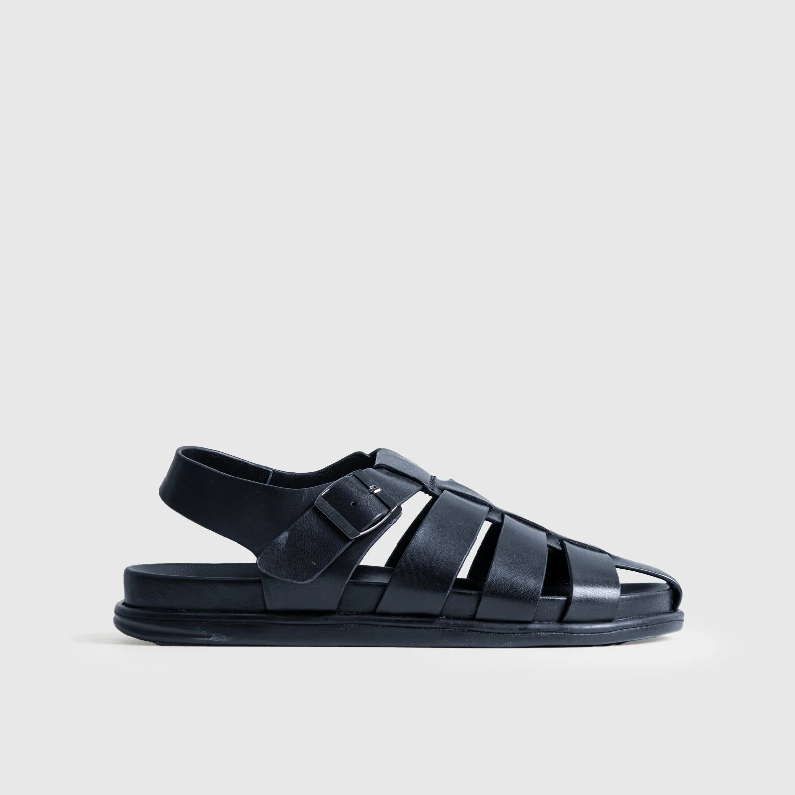 Formales Leather Sandal FM2526-7 Black FS7