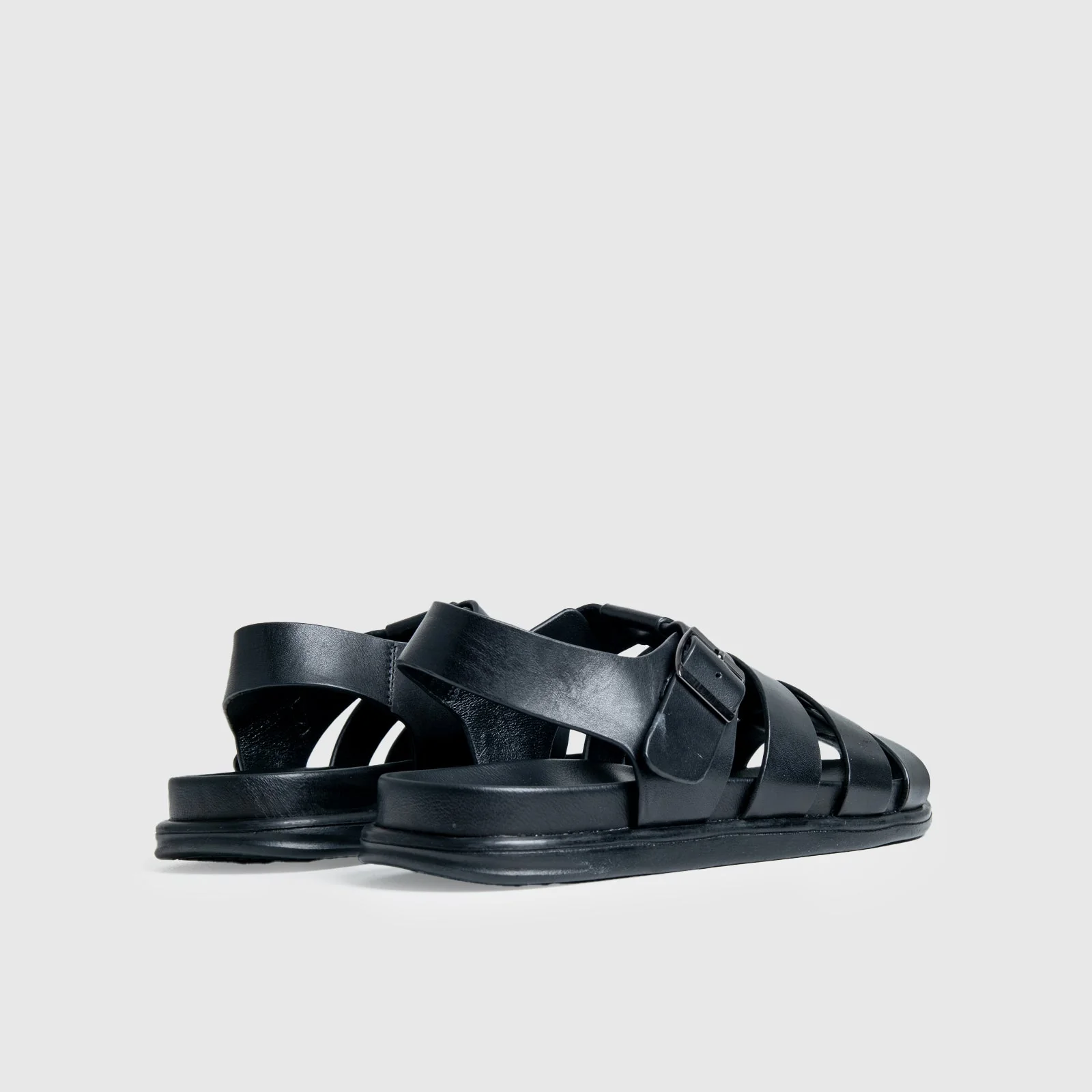 Formales Leather Sandal FM2526-7 Black FS7 - Image 3