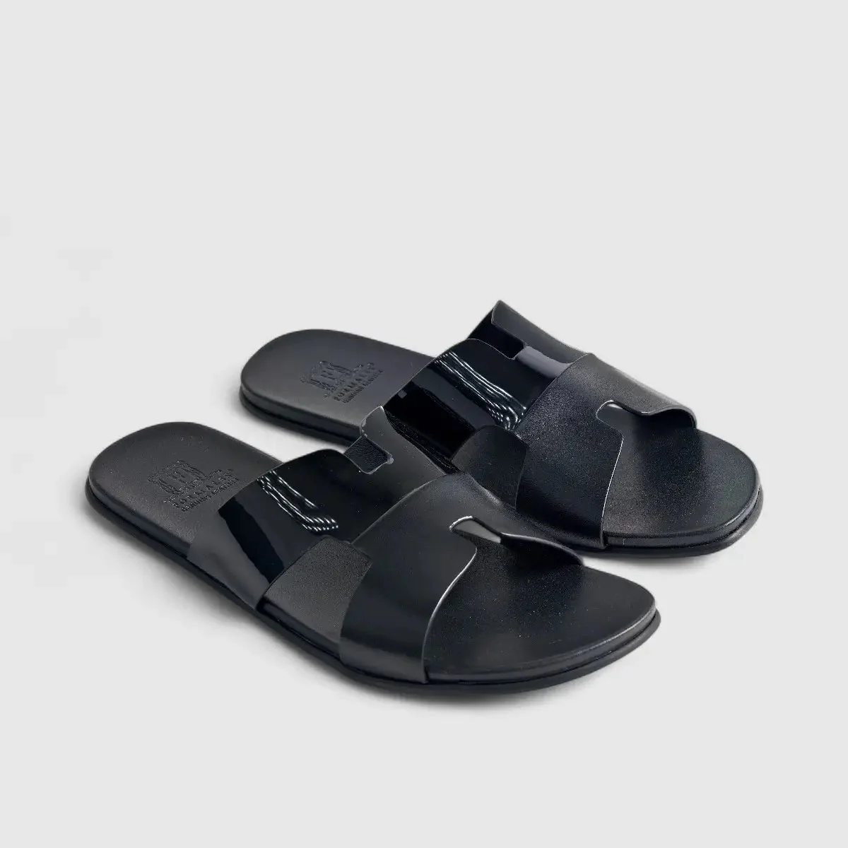 Formales Leather Sandal FM2526-14 Black FS14 - Image 2