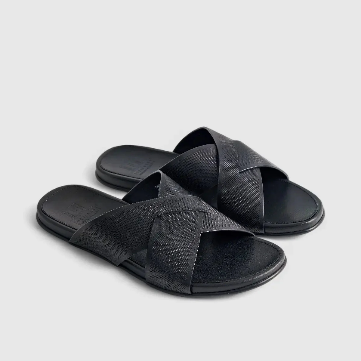 Formales Leather Sandal FM2526-15 Black FS15 - Image 2