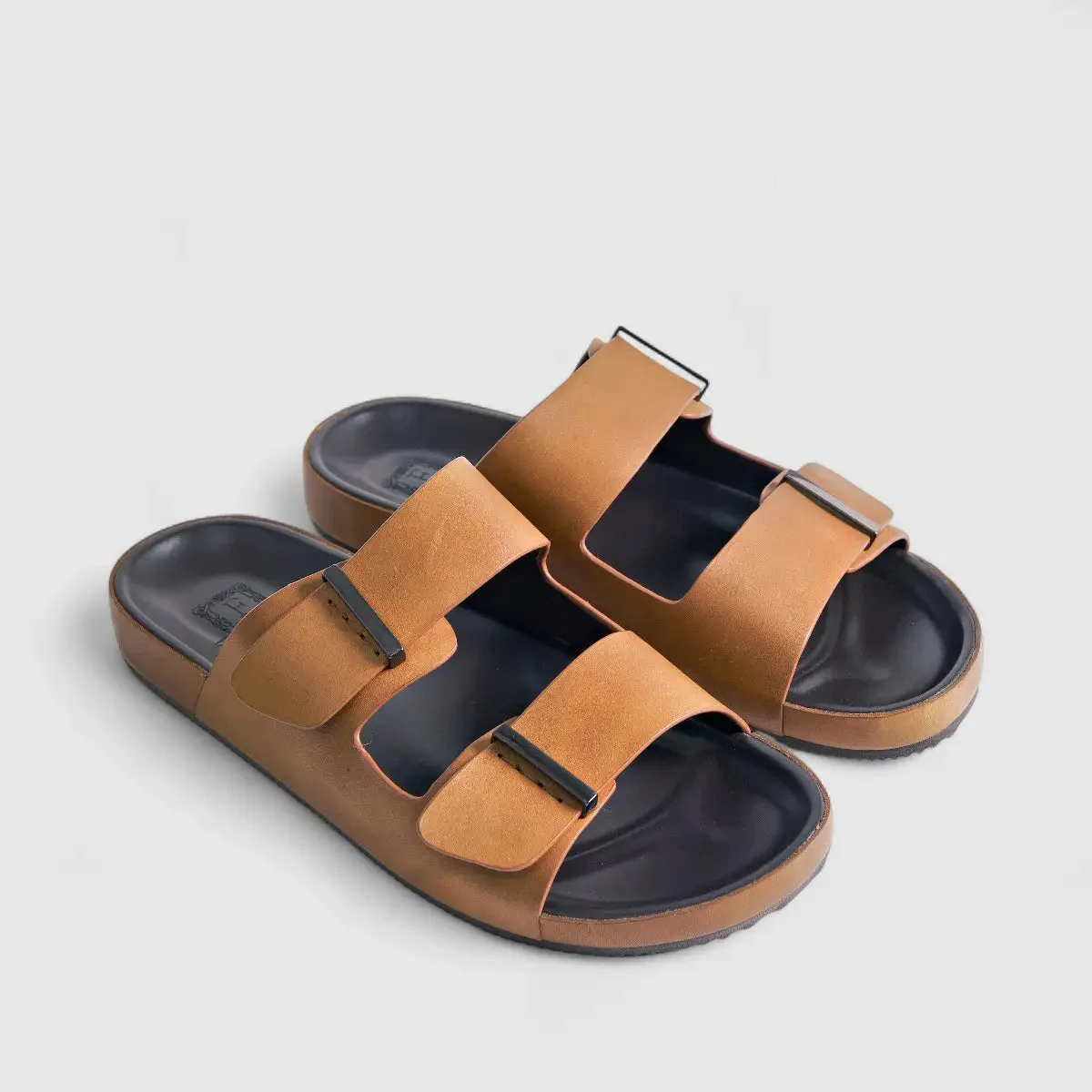 Formales Leather Sandal FM2526-4 Tan FS4 - Image 2