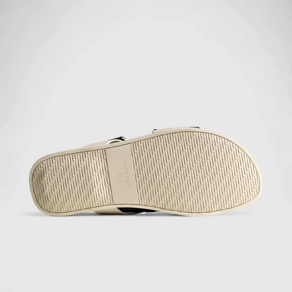 Formales Leather Sandal FM2526-8 White/Olive FS8B - Image 4