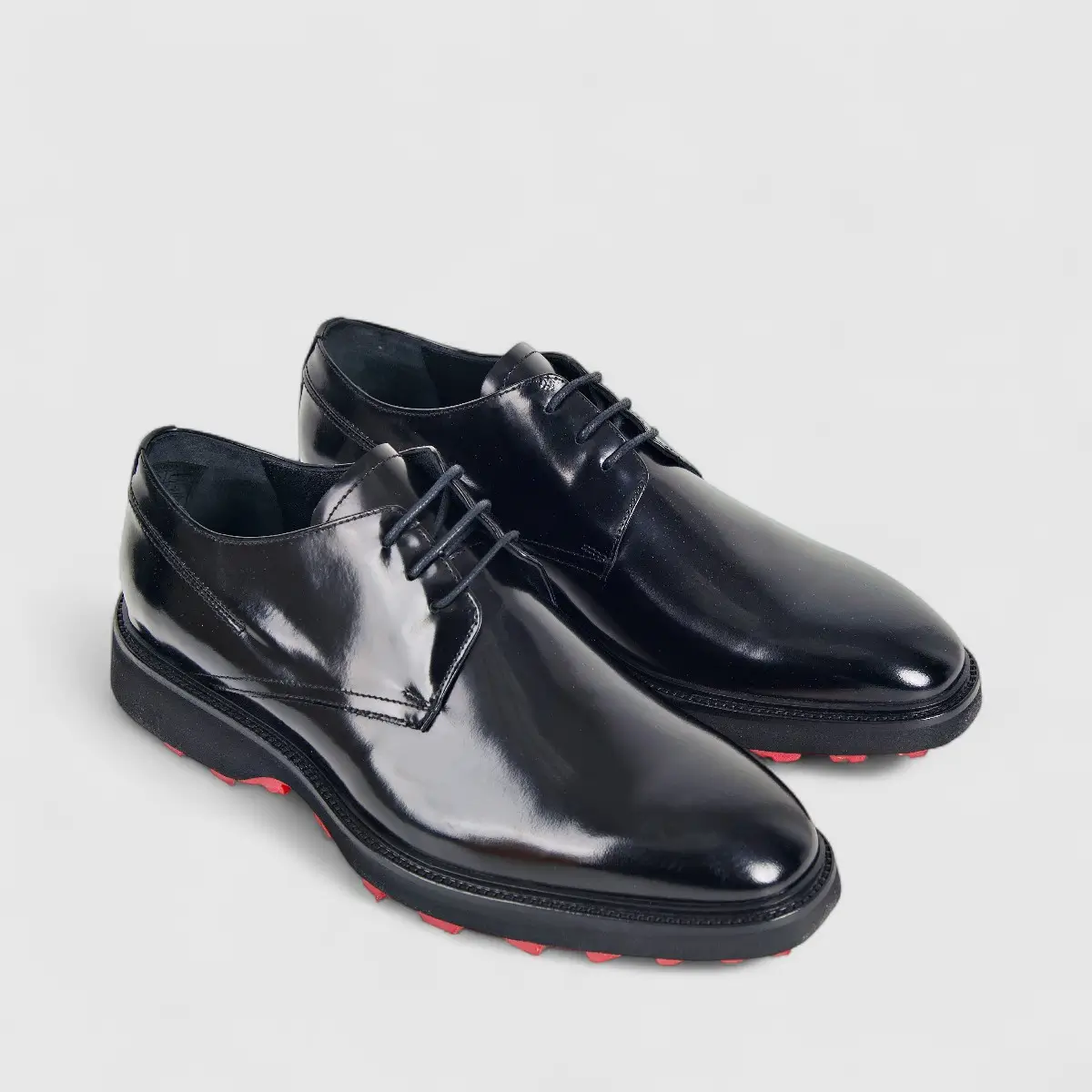 Formales Men's Leather Chunky Sole Lace Up 0493 Black FC112 - Image 2