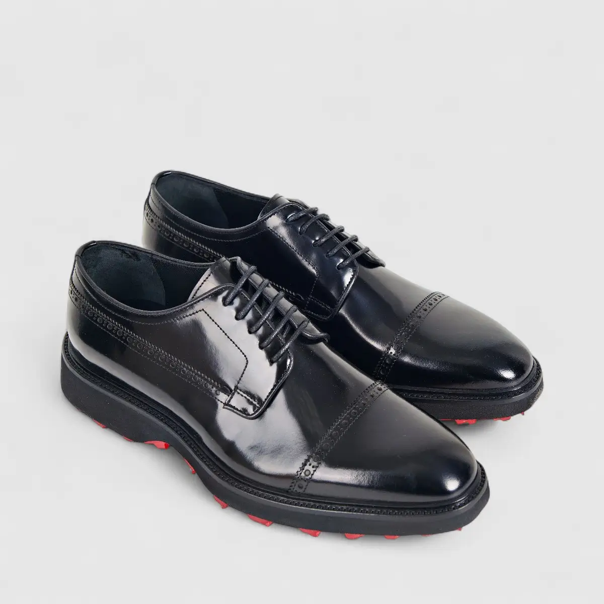 Formales Men's Leather Chunky Sole Lace Up 0495 Black FC114 - Image 2
